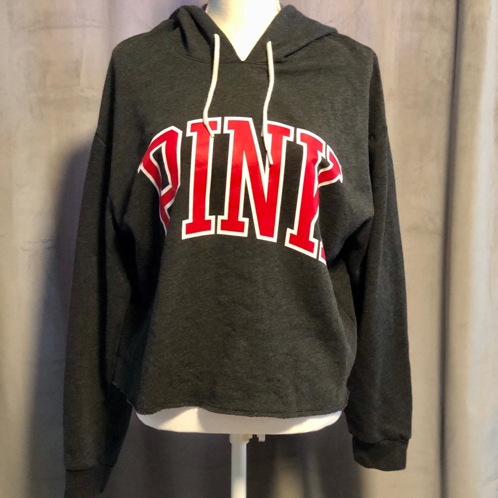PINK Cutoff Hoodie